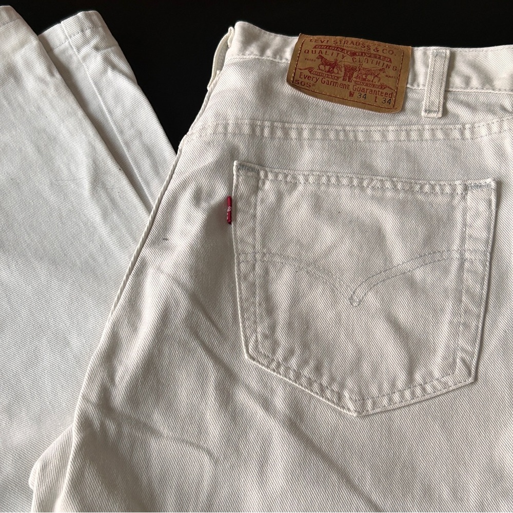 Vintage Levi's White Denim Jeans